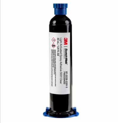 Keo Epoxy Quang Hóa 3M Scotch-Weld 5001 Clear 30ml Một Thành Phần Đóng Rắn Bằng UV Và Ánh Sáng Xanh Cho Điện Tử