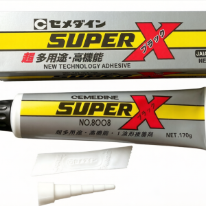 Cemedine 8008L Black AX125 keo dán đàn hồi cho kim loại nhựa